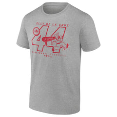 Elly De La Cruz Cincinnati Reds Player Graphic T-Shirt - Heather Gray T-shirts