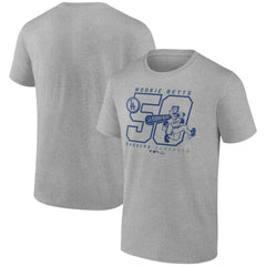 Mookie Betts Los Angeles Dodgers Player Graphic T-Shirt - Heather Gray T-shirts