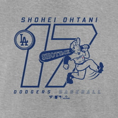 Shohei Ohtani Los Angeles Dodgers Player Graphic T-Shirt - Heather Gray T-shirts