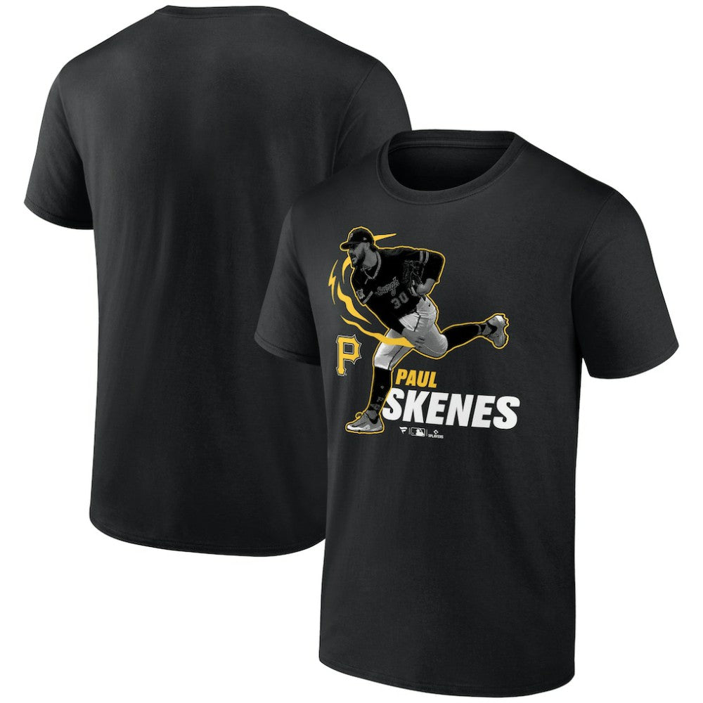 Paul Skenes Pittsburgh Pirates Player Graphic T-Shirt - Black T-shirts