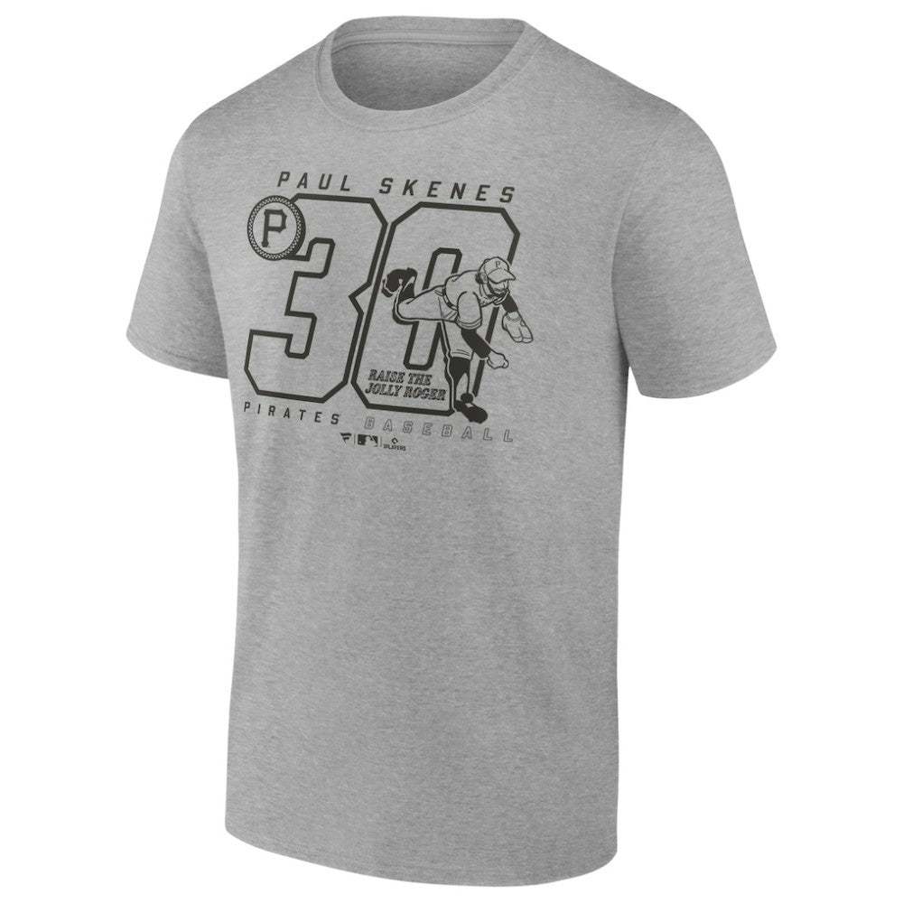 Paul Skenes Pittsburgh Pirates Player Graphic T-Shirt - Heather Gray T-shirts