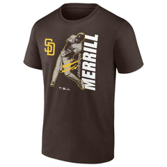 Jackson Merrill San Diego Padres Player Graphic T-Shirt - Brown T-shirts