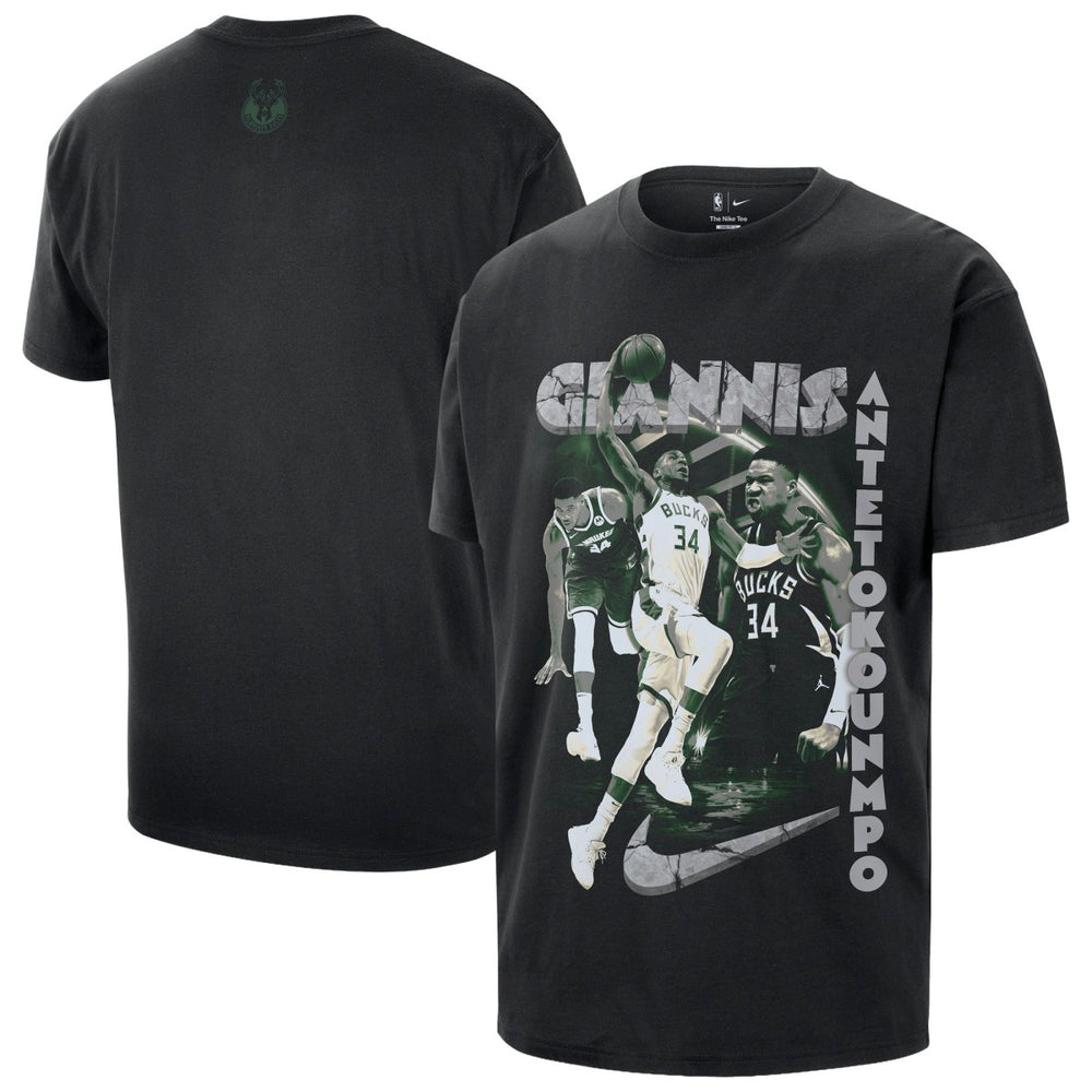 Giannis Antetokounmpo Milwaukee Bucks Unisex Athlete T-Shirt Black