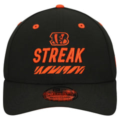 Cincinnati Bengals New Era STREAK Season Ticket Member 39THIRTY Flex Hat Black
