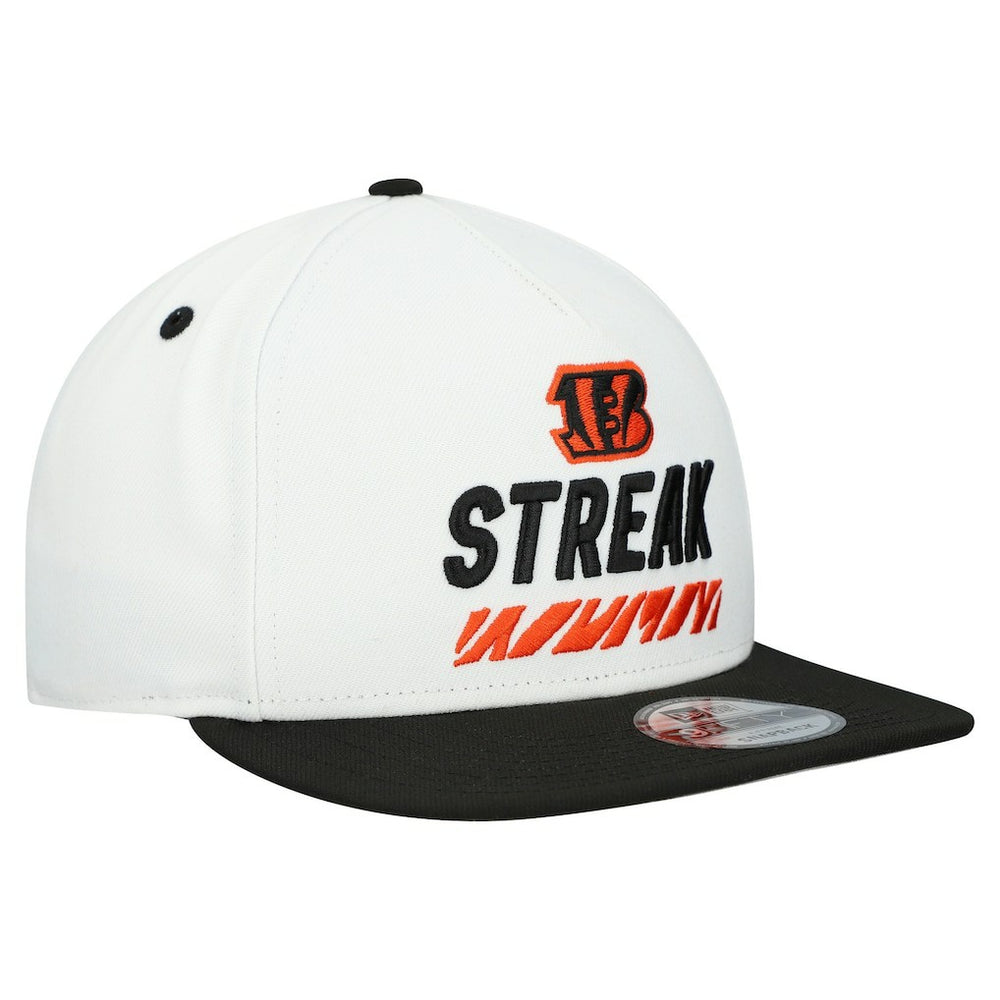 Cincinnati Bengals New Era STREAK Season Ticket Member 9FIFTY A-Frame Snapback Hat White