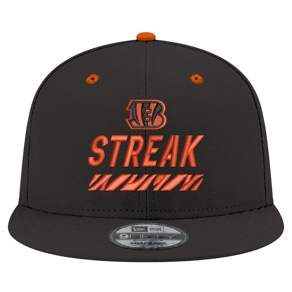 Cincinnati Bengals New Era STREAK Season Ticket Member 9FIFTY Snapback Hat Black