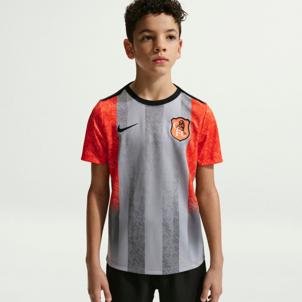 Chelsea Youth 2025/26 Academy Pro Pre-Match Top Gray