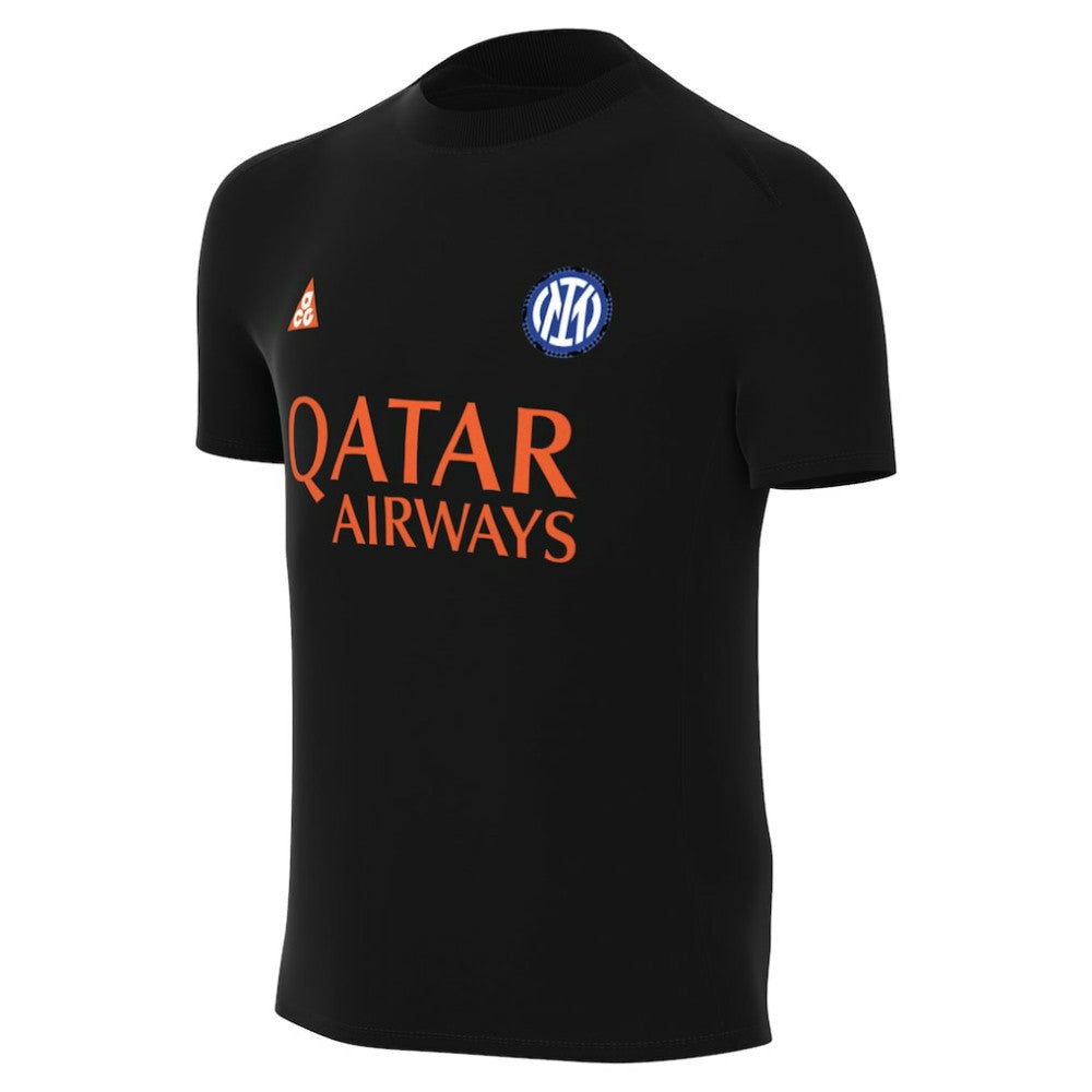 Inter Milan Youth Pre-Match Dri-FIT Top Black shop