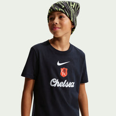 Chelsea Youth Crest T-Shirt Black