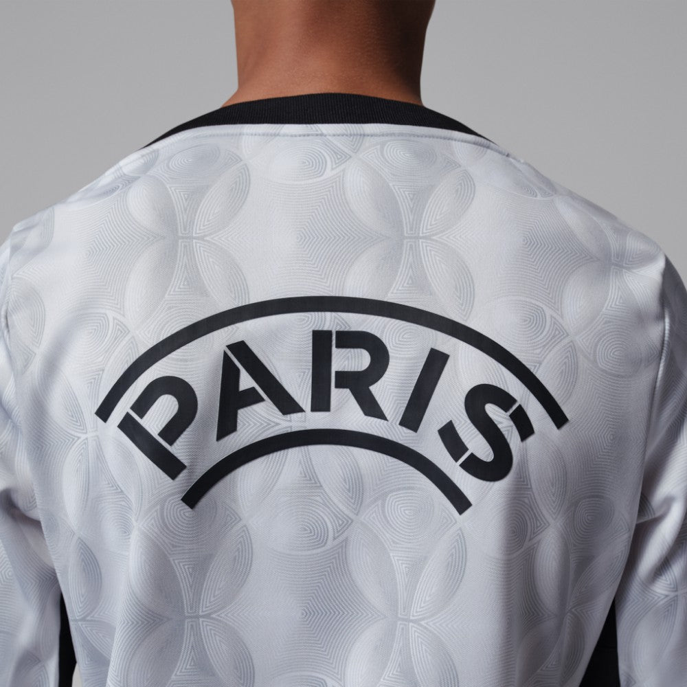 Paris Saint-Germain Jordan Brand Youth Long Sleeve Pre-Match Dri-FIT Top Gray