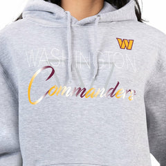 Washington Commanders G-III 4Her by Carl Banks Women's Shadow Logo Fleece Pullover Hoodie Gray