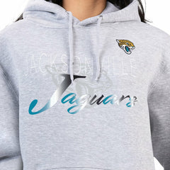 Jacksonville Jaguars G-III 4Her by Carl Banks Women's Shadow Logo Fleece Pullover Hoodie Gray