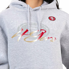 San Francisco 49ers G-III 4Her by Carl Banks Women's Shadow Logo Fleece Pullover Hoodie Gray