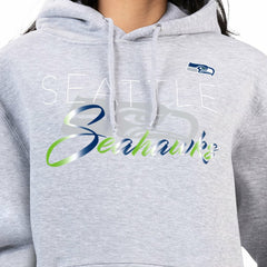 Seattle Seahawks G-III 4Her by Carl Banks Women's Shadow Logo Fleece Pullover Hoodie Gray