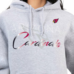 Arizona Cardinals G-III 4Her by Carl Banks Women's Shadow Logo Fleece Pullover Hoodie Gray