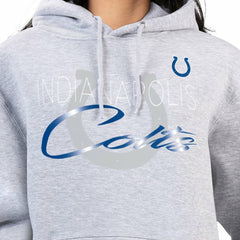 Indianapolis Colts G-III 4Her by Carl Banks Women's Shadow Logo Fleece Pullover Hoodie Gray