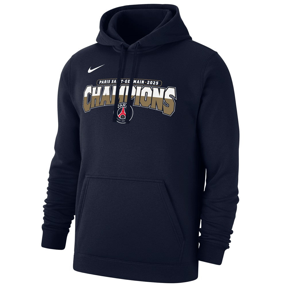 Paris Saint-Germain 2025 Champions League Winners Club Pullover Hoodie Navy sale
