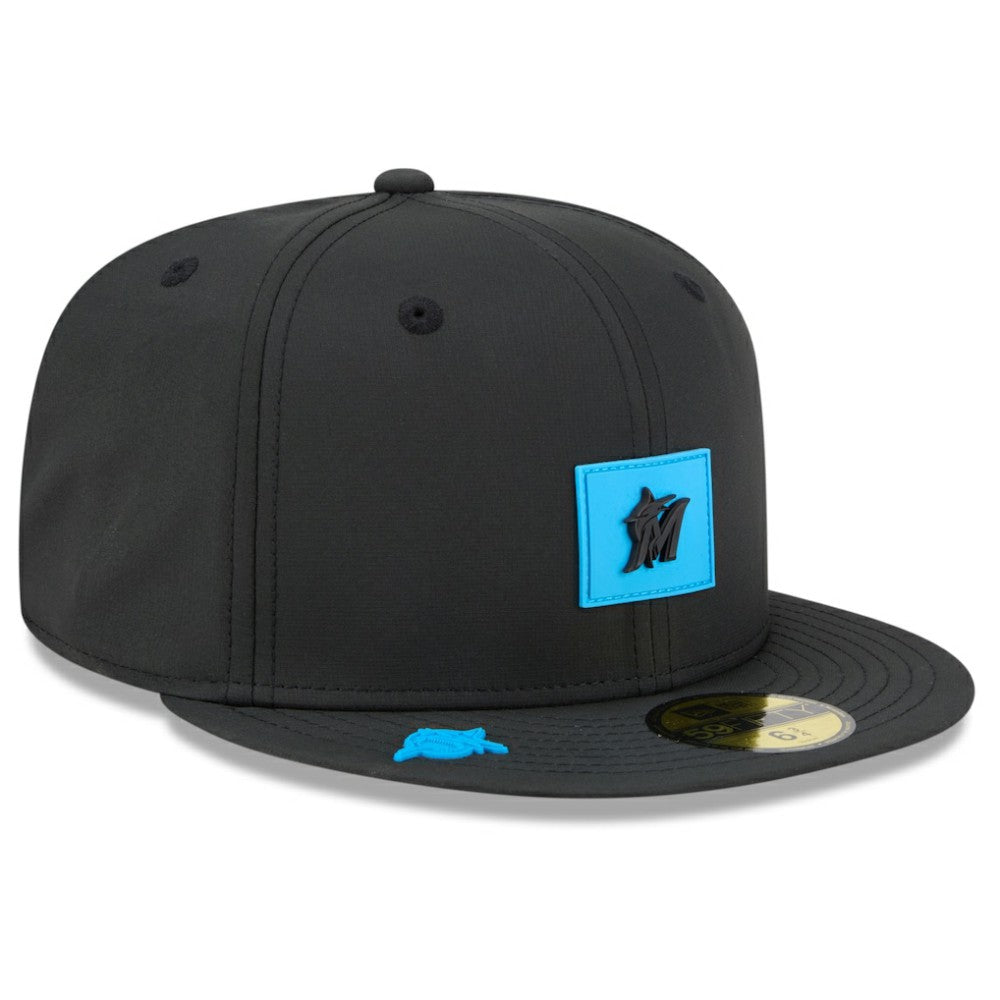 Miami Marlins New Era 2026 Clubhouse 59FIFTY Fitted Hat - Black Hats