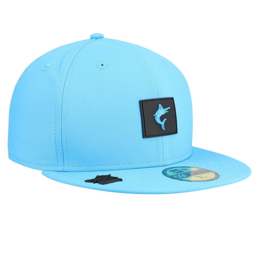 Miami Marlins New Era 2026 Clubhouse Alternate 59FIFTY Fitted Hat - Blue Hats