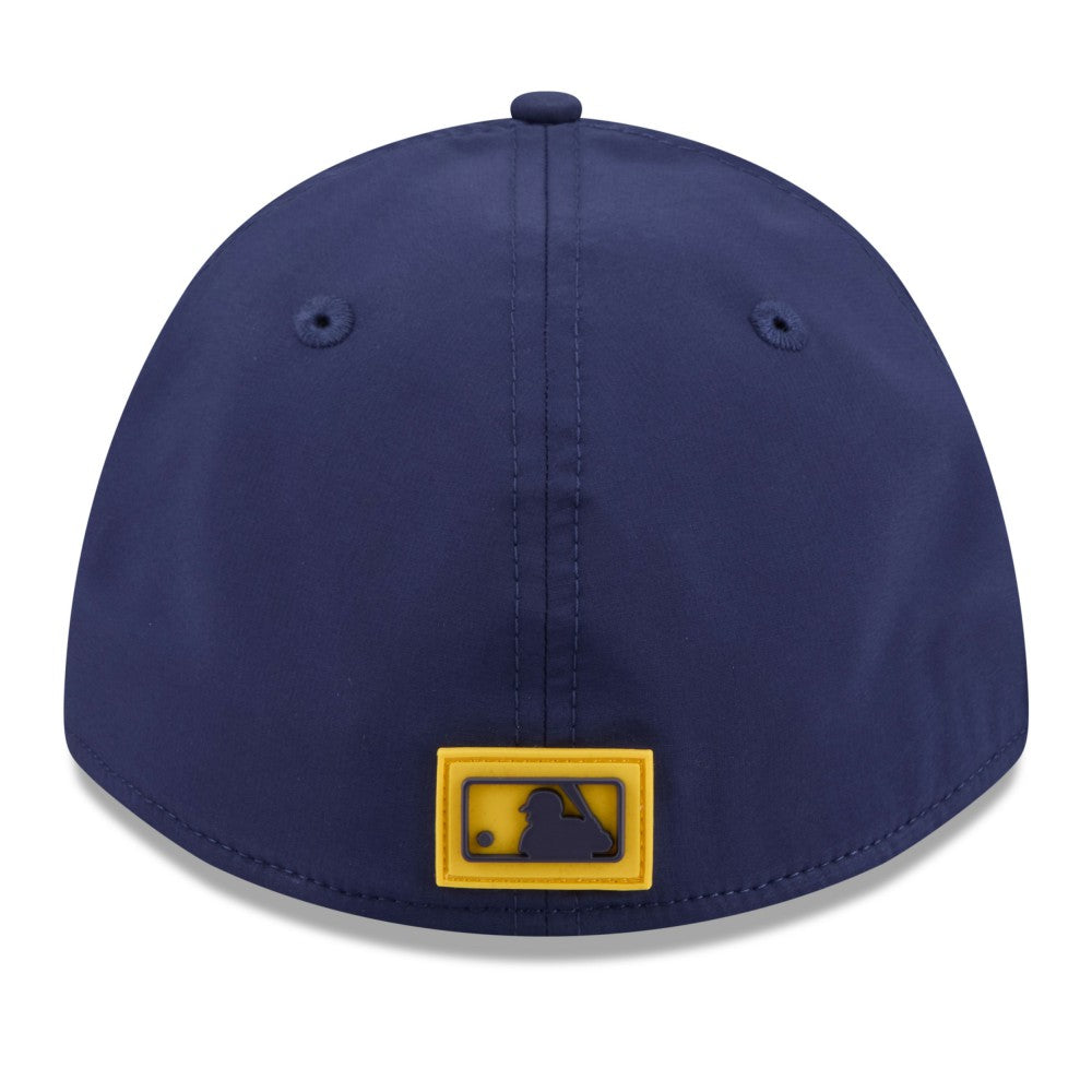 Milwaukee Brewers New Era 2026 Clubhouse M-Crown 39THIRTY Flex Hat - Navy Hats