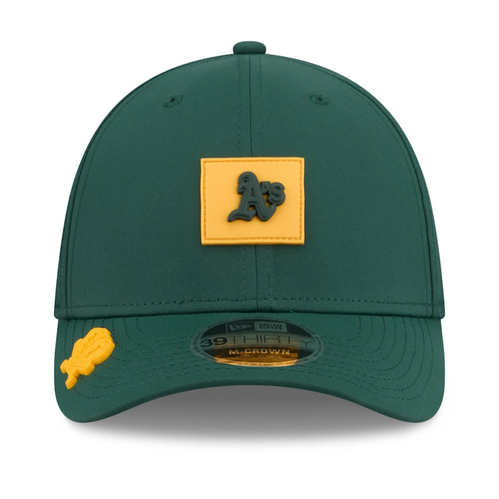 Athletics New Era 2026 Clubhouse M-Crown 39THIRTY Flex Hat - Green Hats