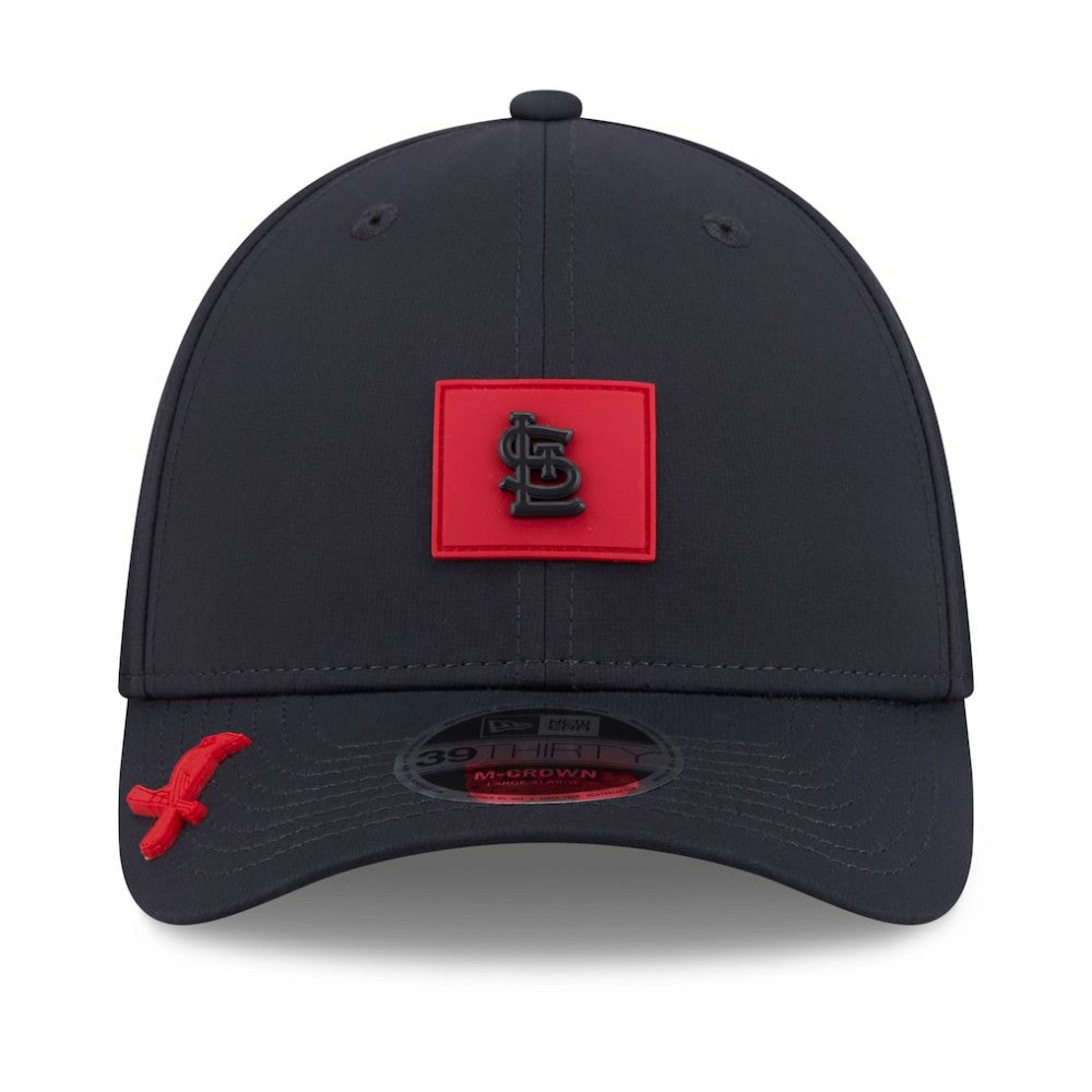 St. Louis Cardinals New Era 2026 Clubhouse M-Crown 39THIRTY Flex Hat - Navy Hats