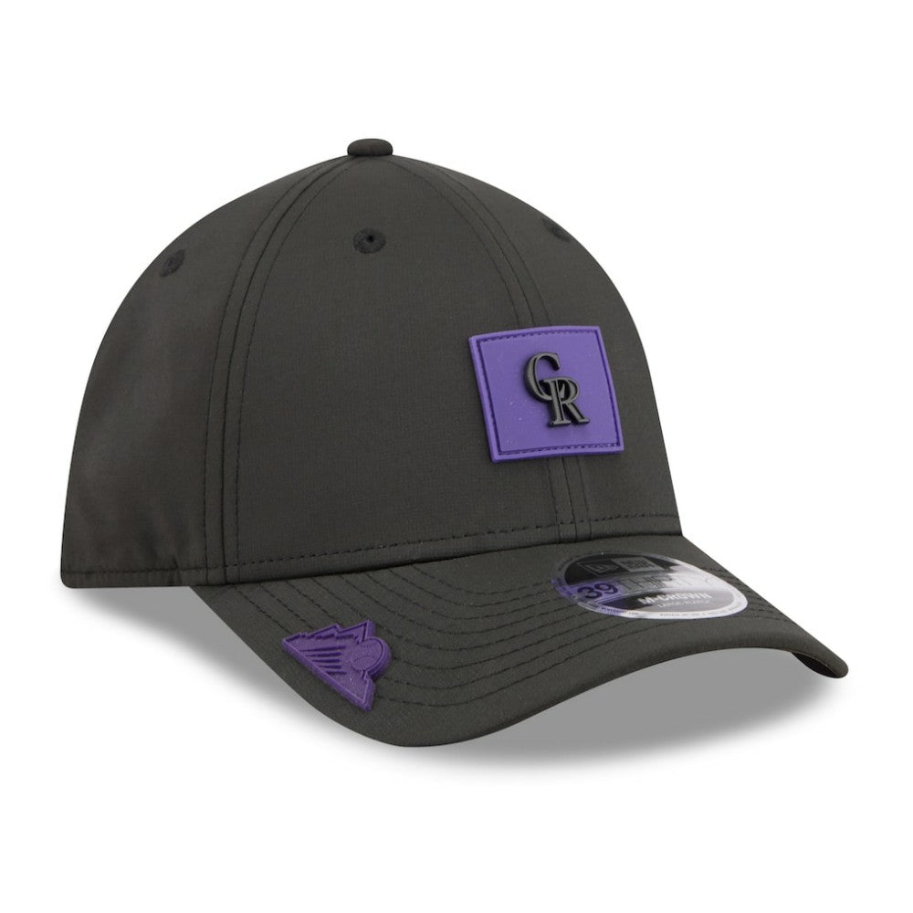 Colorado Rockies New Era 2026 Clubhouse M-Crown 39THIRTY Flex Hat - Black Hats