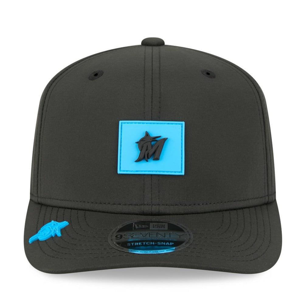 Miami Marlins New Era 2026 Clubhouse 9SEVENTY Adjustable Hat - Black Hats