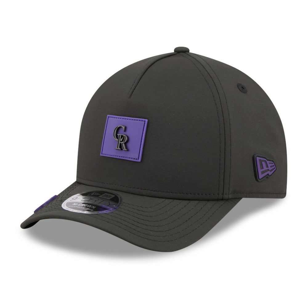 Colorado Rockies New Era 2026 Clubhouse 9FORTY A-Frame Adjustable Hat - Black Hats
