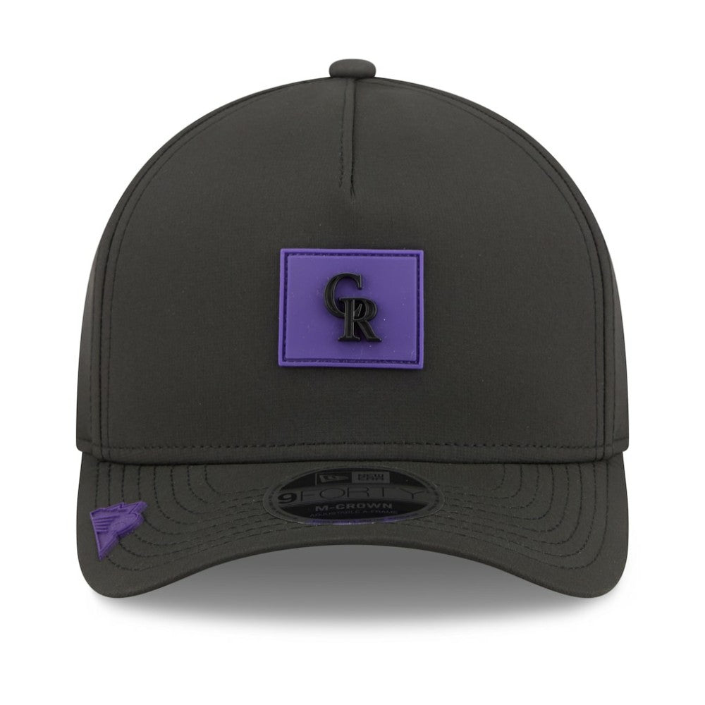 Colorado Rockies New Era 2026 Clubhouse 9FORTY A-Frame Adjustable Hat - Black Hats