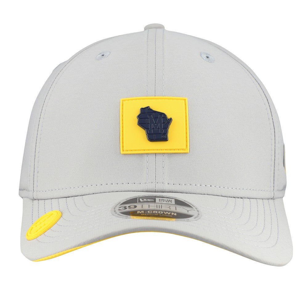 Milwaukee Brewers New Era 2026 Clubhouse Alternate 39THIRTY Flex Hat - Gray Hats