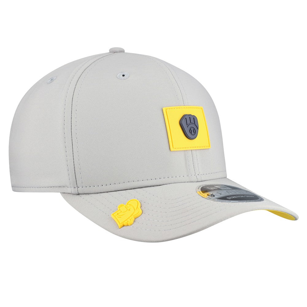 Milwaukee Brewers New Era 2026 Clubhouse 9SEVENTY Adjustable Hat - Gray Hats