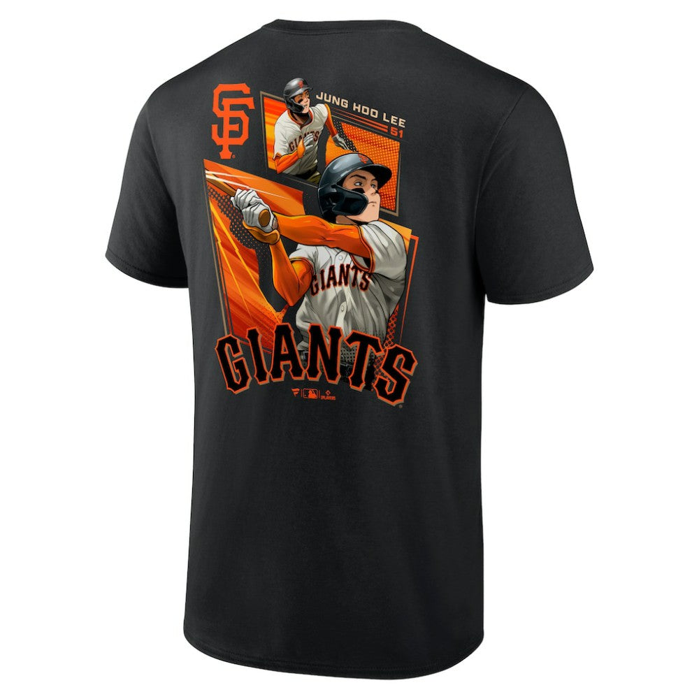Jung Hoo Lee San Francisco Giants Anime Graphic T-Shirt - Black T-shirts
