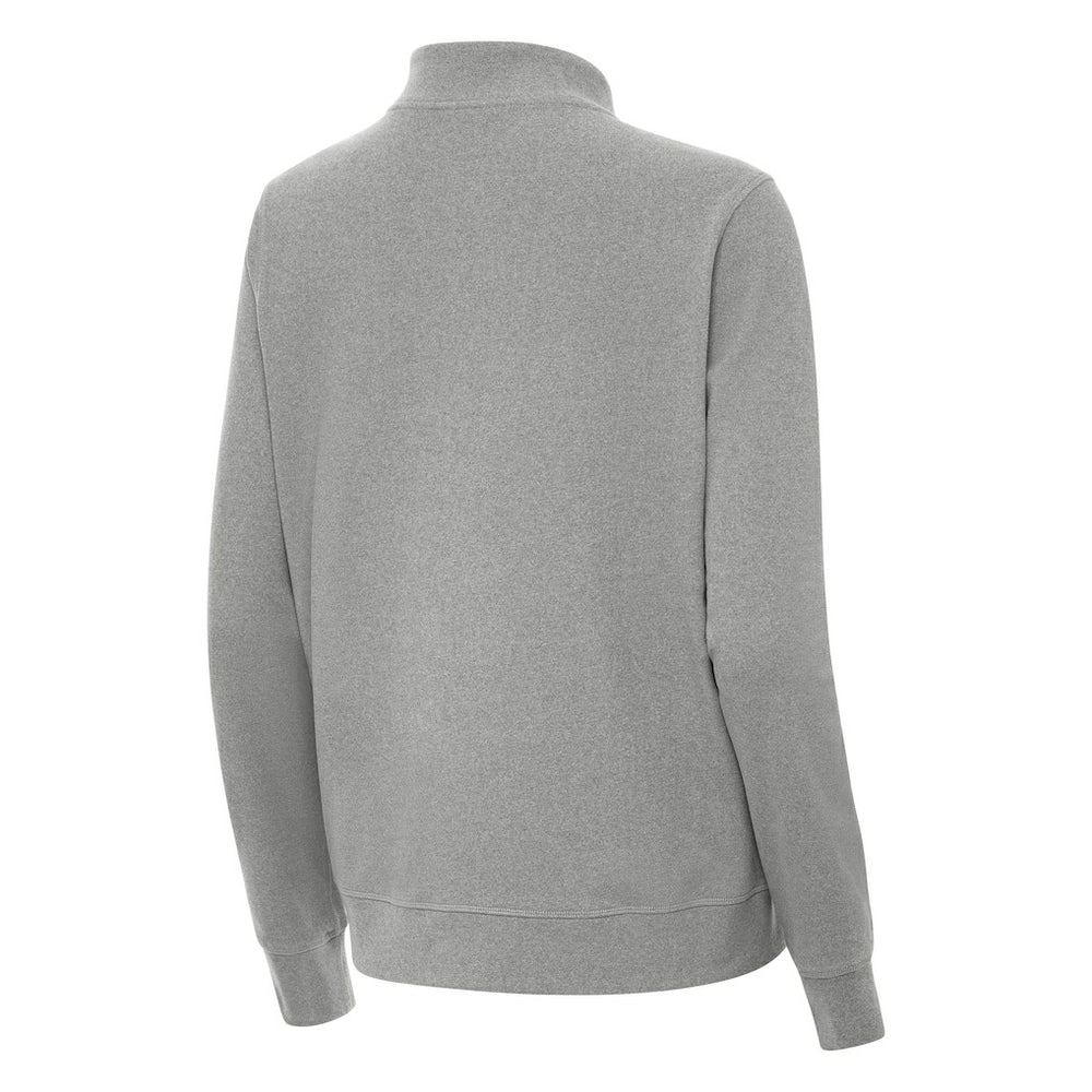 Seattle Seahawks Antigua 50th Season Subtle Quarter-Zip Pullover Heather Gray