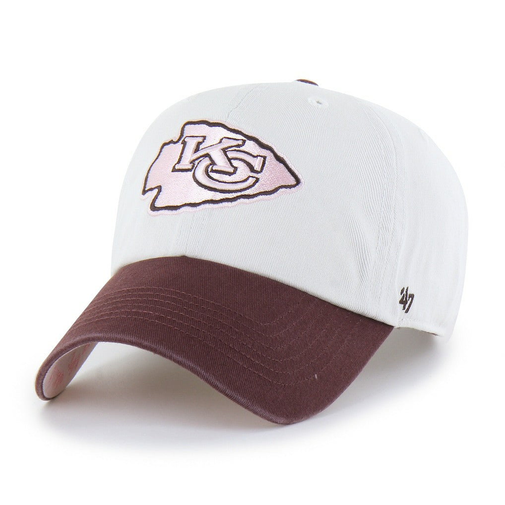 Kansas City Chiefs '47 Unisex Love Letter Clean Up Adjustable Hat Stone/Burgundy