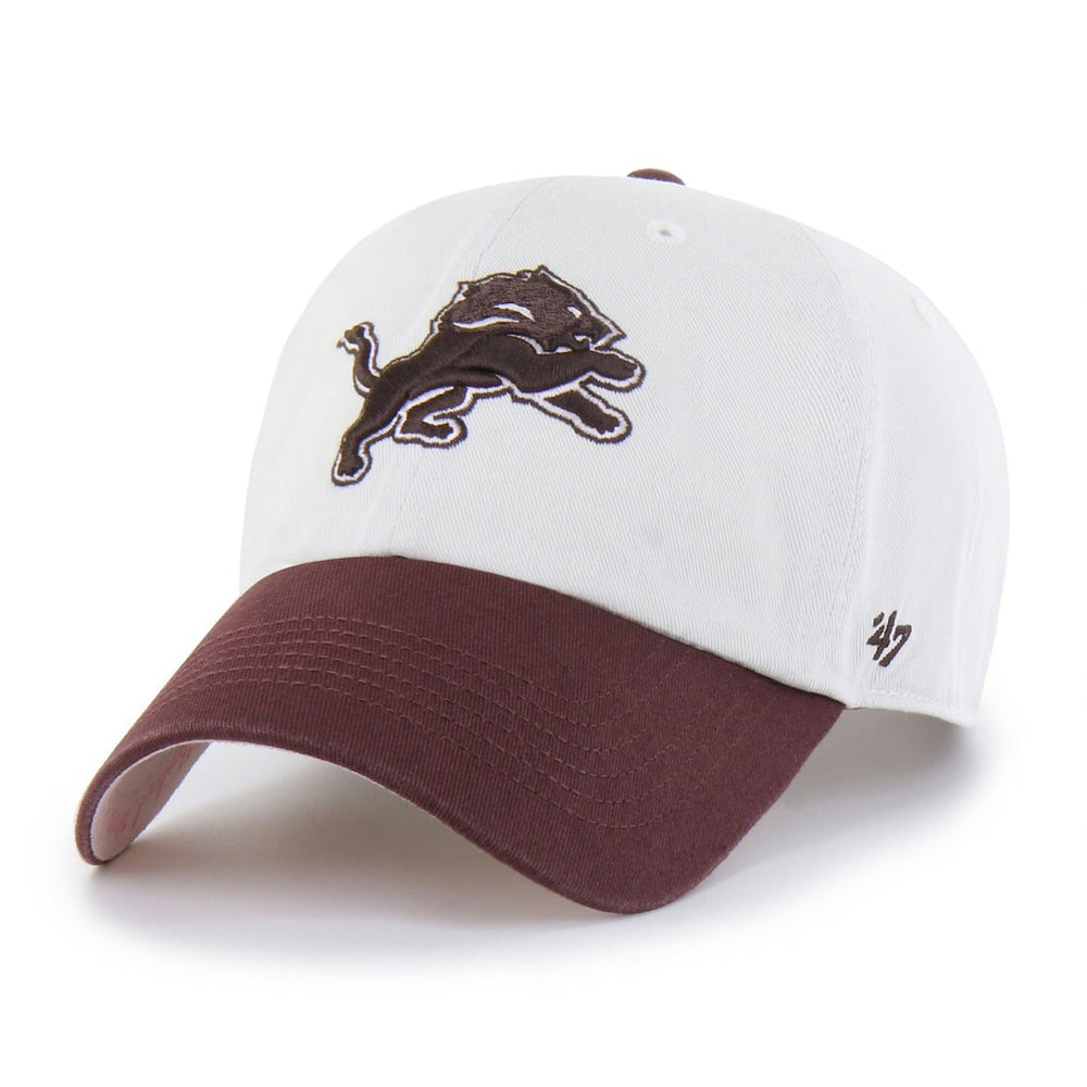 Detroit Lions '47 Unisex Love Letter Clean Up Adjustable Hat Stone/Burgundy