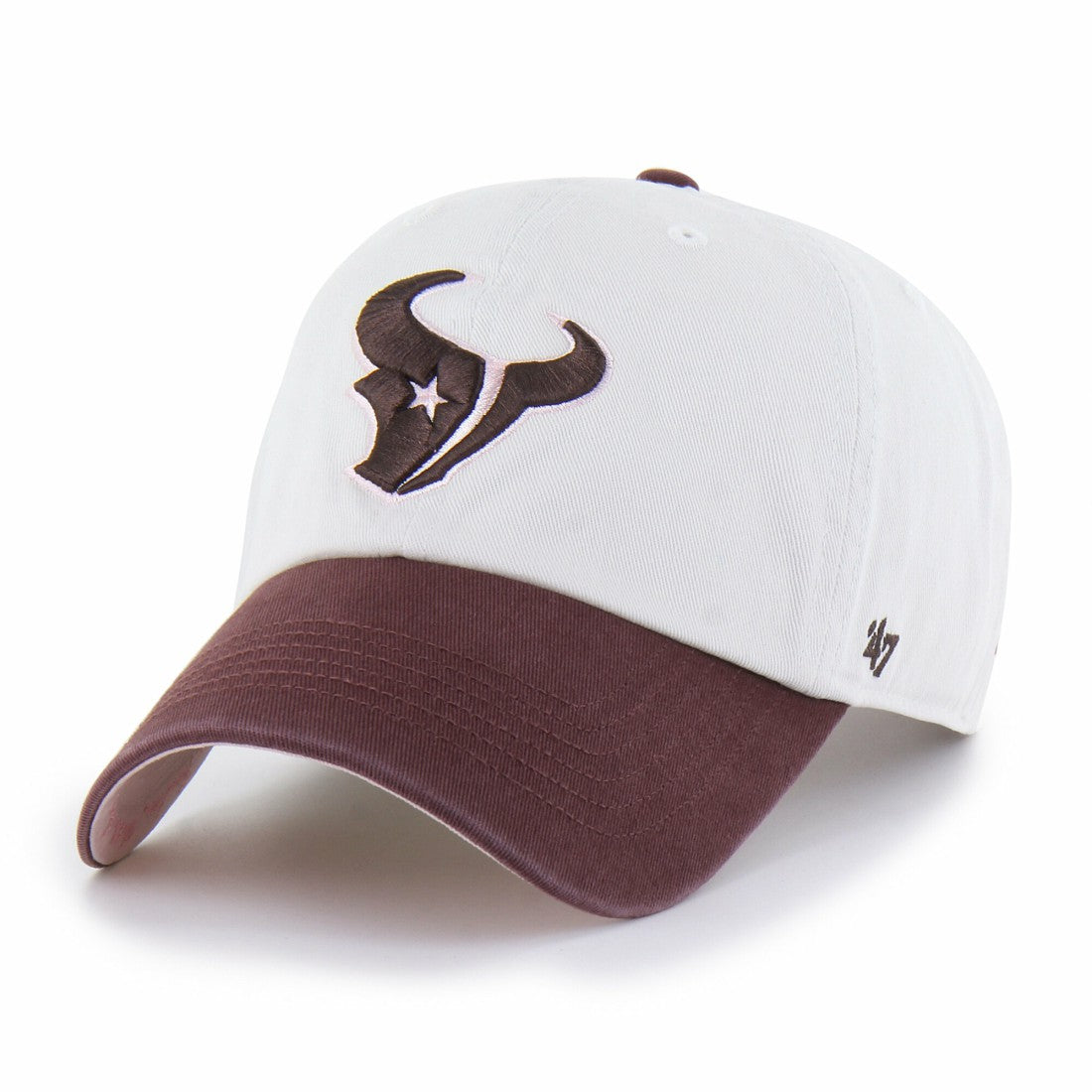 Houston Texans '47 Unisex Love Letter Clean Up Adjustable Hat Stone/Burgundy