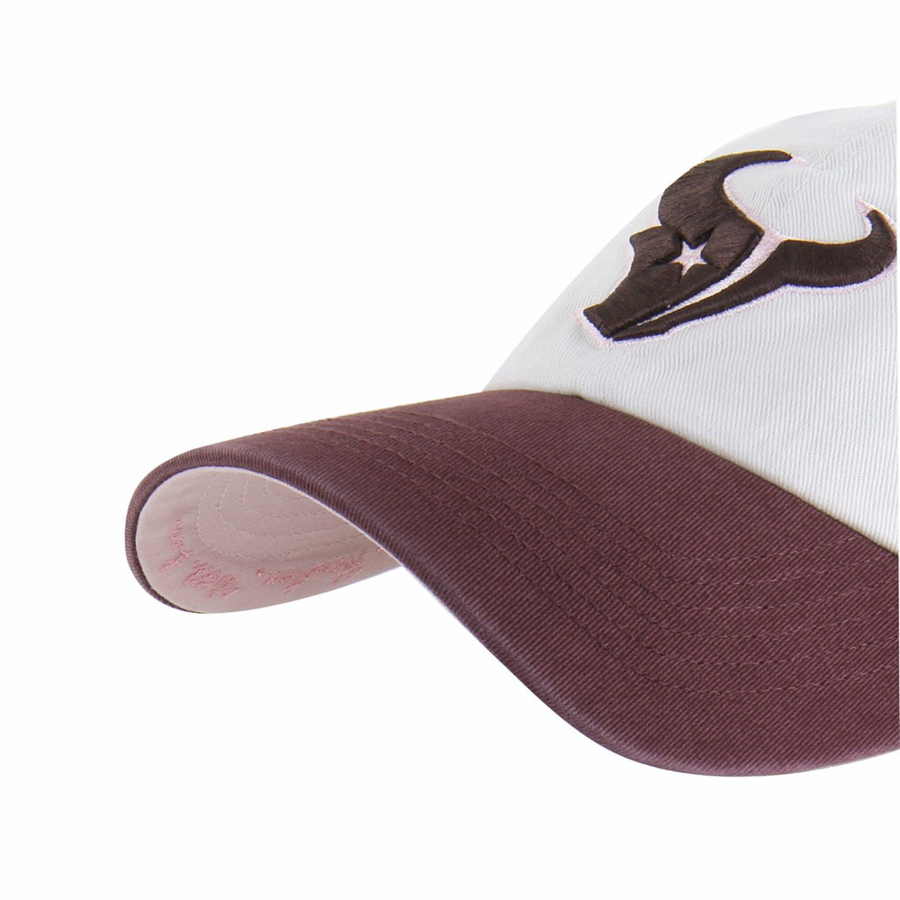 Houston Texans '47 Unisex Love Letter Clean Up Adjustable Hat Stone/Burgundy