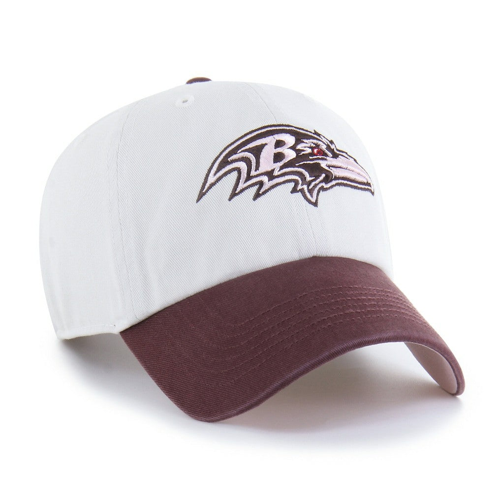 Baltimore Ravens '47 Unisex Love Letter Clean Up Adjustable Hat Stone/Burgundy