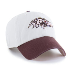 Baltimore Ravens '47 Unisex Love Letter Clean Up Adjustable Hat Stone/Burgundy