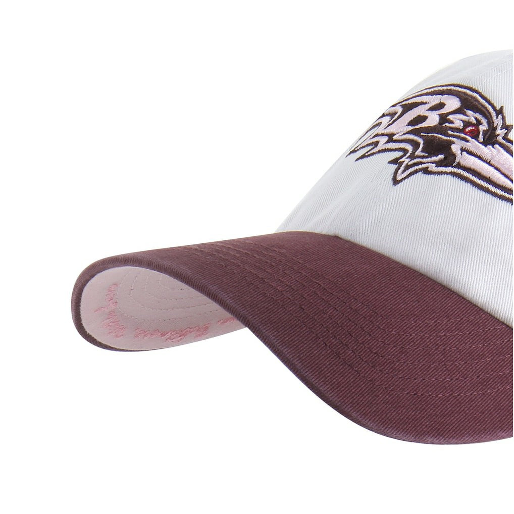 Baltimore Ravens '47 Unisex Love Letter Clean Up Adjustable Hat Stone/Burgundy