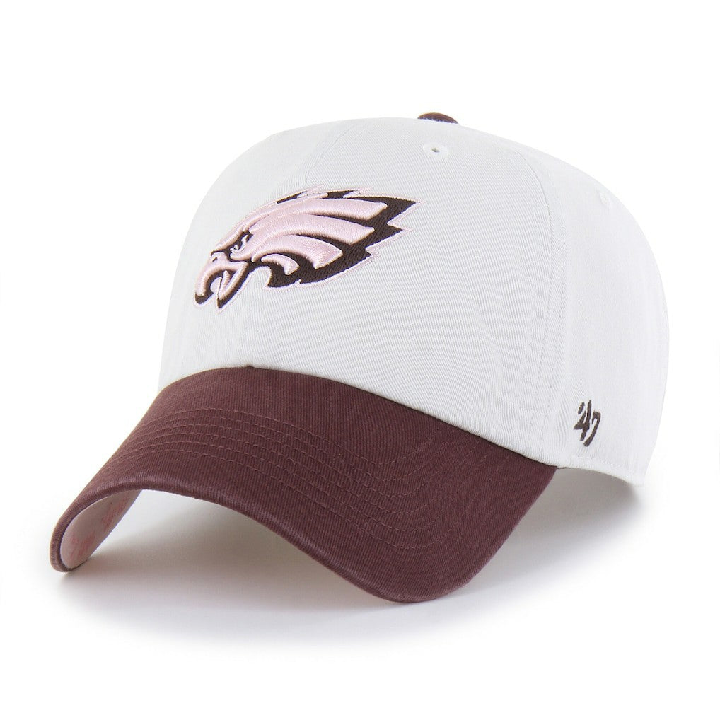 Philadelphia Eagles '47 Unisex Love Letter Clean Up Adjustable Hat Stone/Burgundy