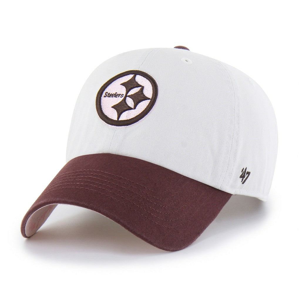 Pittsburgh Steelers '47 Unisex Love Letter Clean Up Adjustable Hat Stone/Burgundy