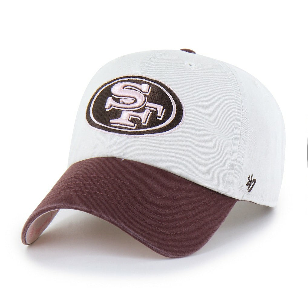 San Francisco 49ers '47 Unisex Love Letter Clean Up Adjustable Hat Stone/Burgundy