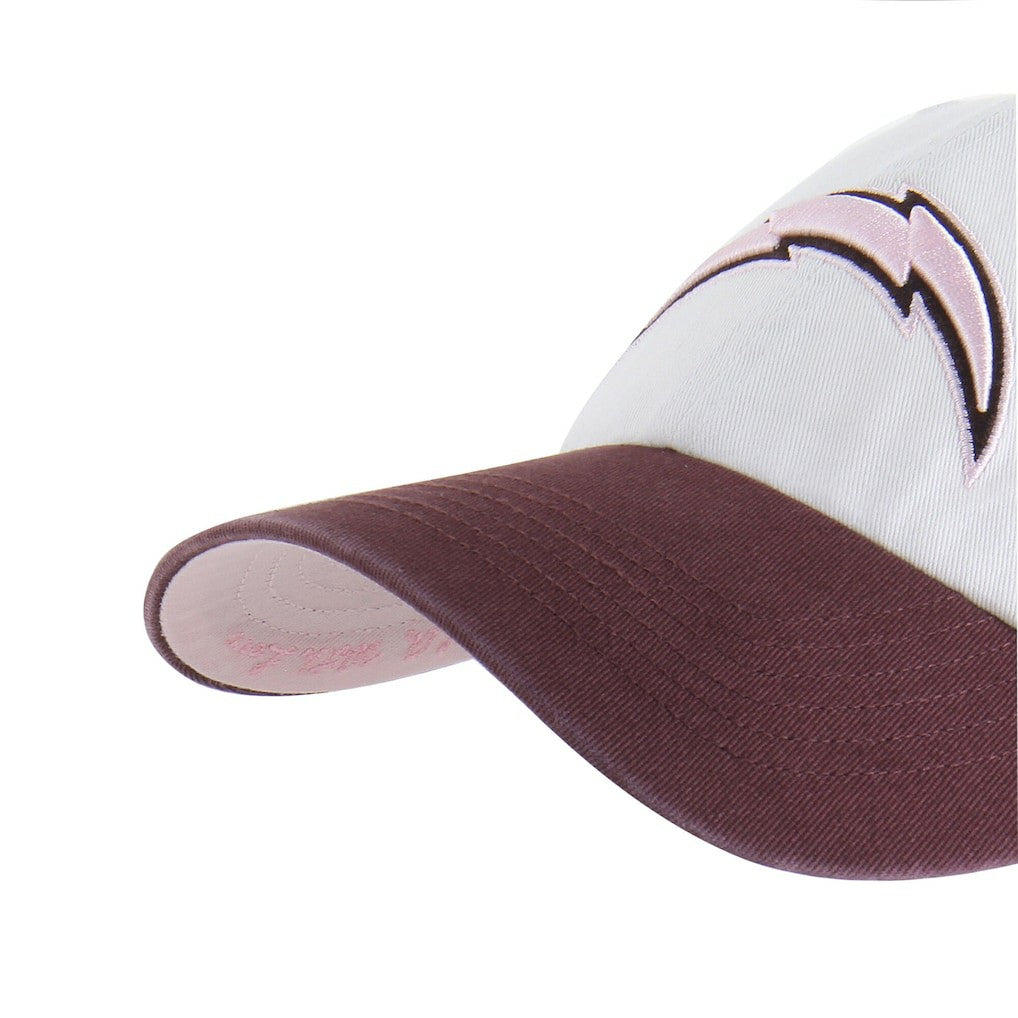 Los Angeles Chargers '47 Unisex Love Letter Clean Up Adjustable Hat Stone/Burgundy