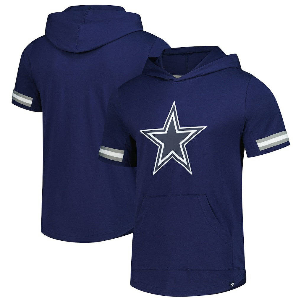 Dallas Cowboys Optimal Play Short Sleeve Hooded T-Shirt Navy