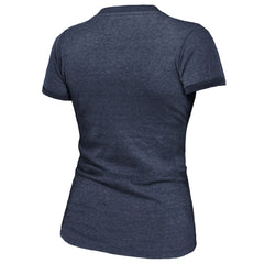 NHL Florida Panthers Majestic Threads Women's 2025 Stanley Cup Champions Tri-Blend Ringer T-Shirt - Navy