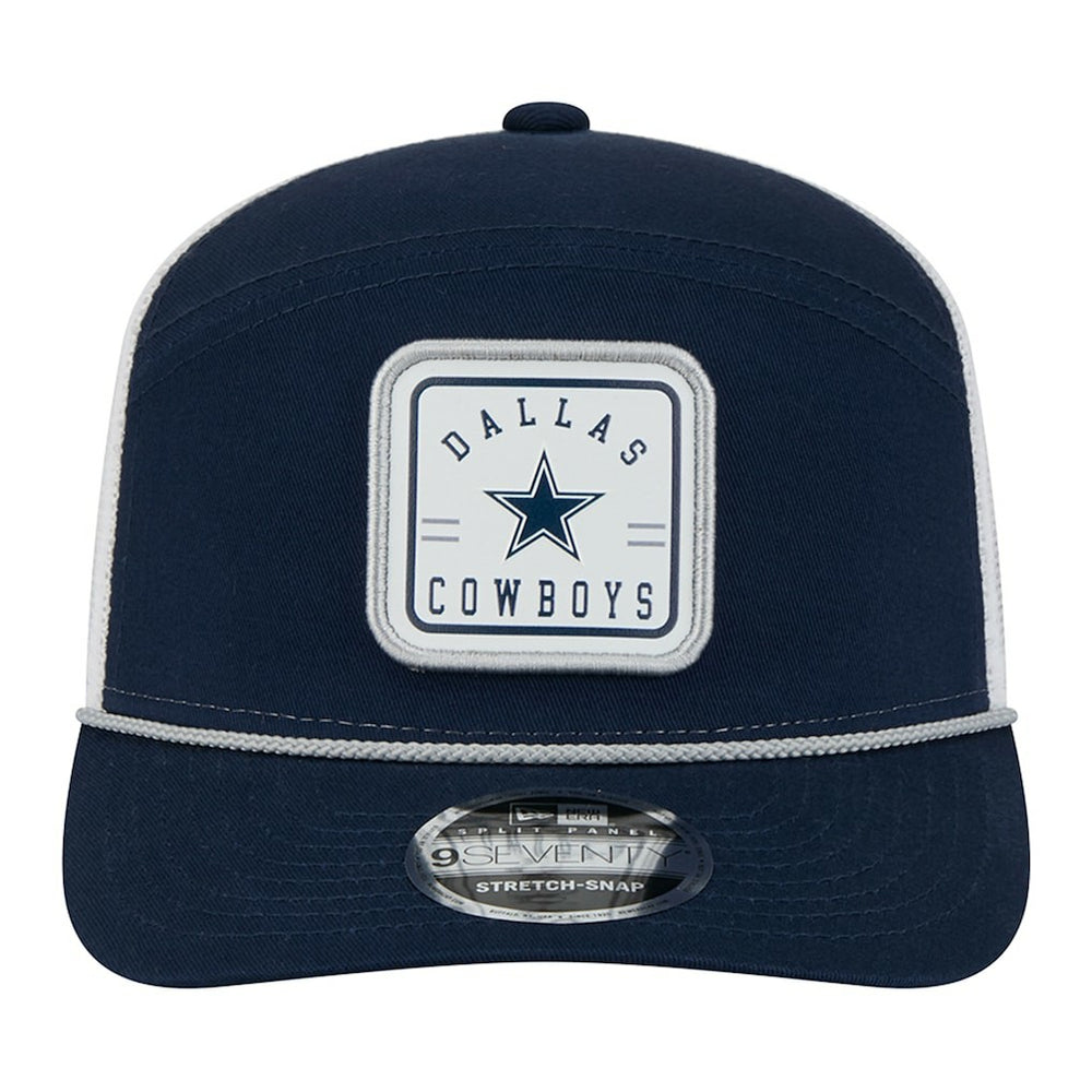 Dallas Cowboys New Era Quick Strike Split Panel 9SEVENTY Stretch-Snap Trucker Hat Navy