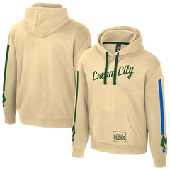 Milwaukee Bucks Stadium Essentials Unisex 2025/26 City Edition City Star Hoodie Cream