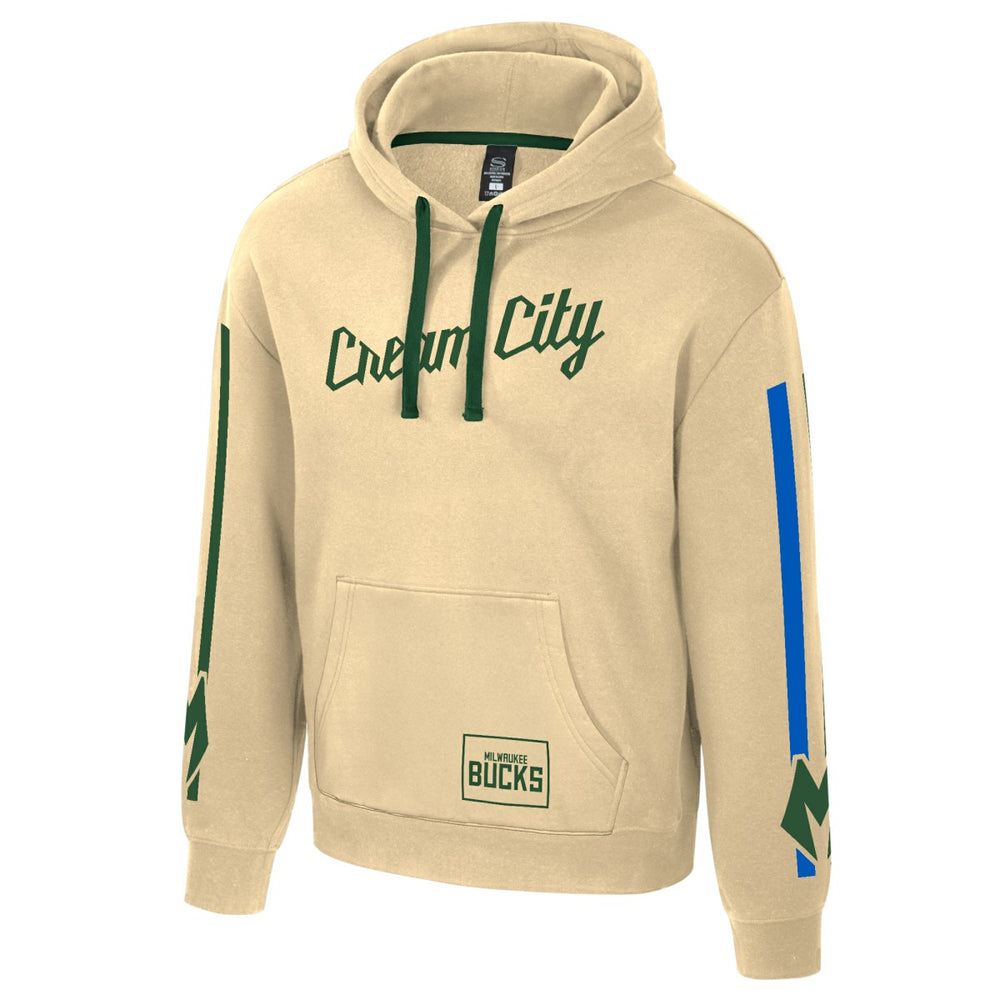 Milwaukee Bucks Stadium Essentials Unisex 2025/26 City Edition City Star Hoodie Cream